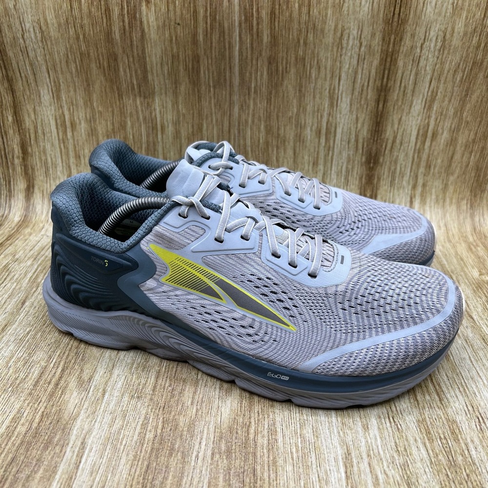 Altra Torin 5 Running Shoes Men's Size 12 Gray Yellow Sneakers AL0A547F232